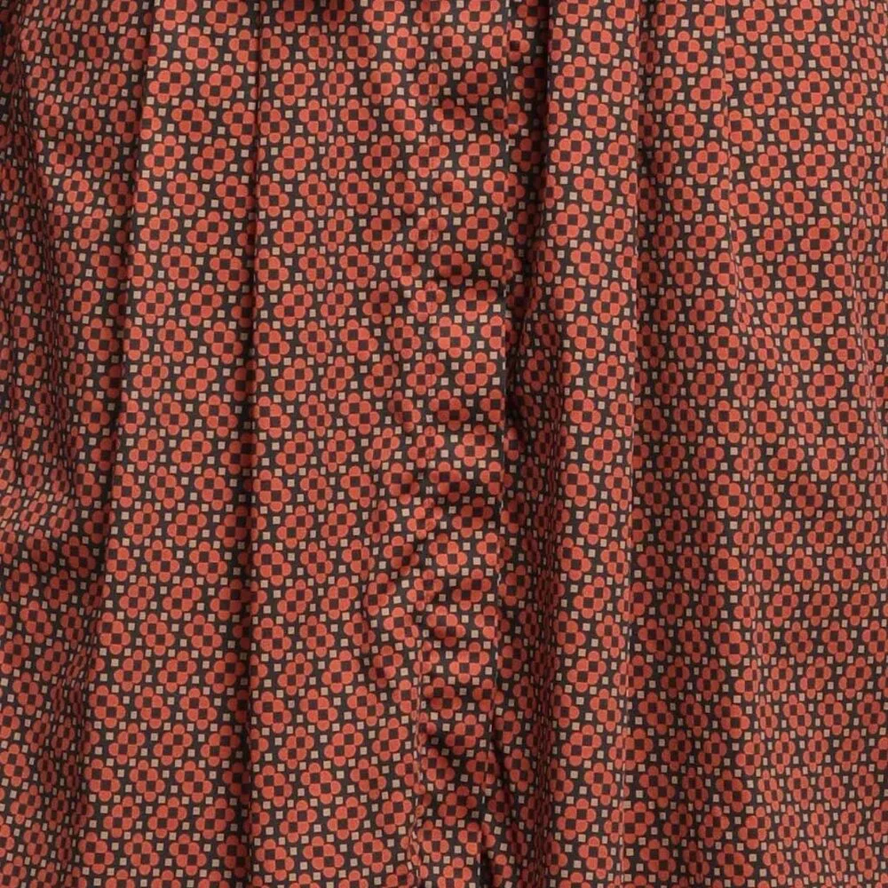 CALIBAN Brown Floral Shirt Dress – Size XL / IT 46 / US 10 – Belted Midi - Picture 5 of 5